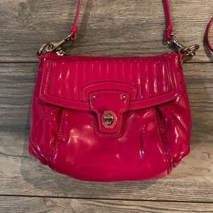 COACH Poppy Crossbody Fuchsia Liquid Gloss Patent Leather Bag